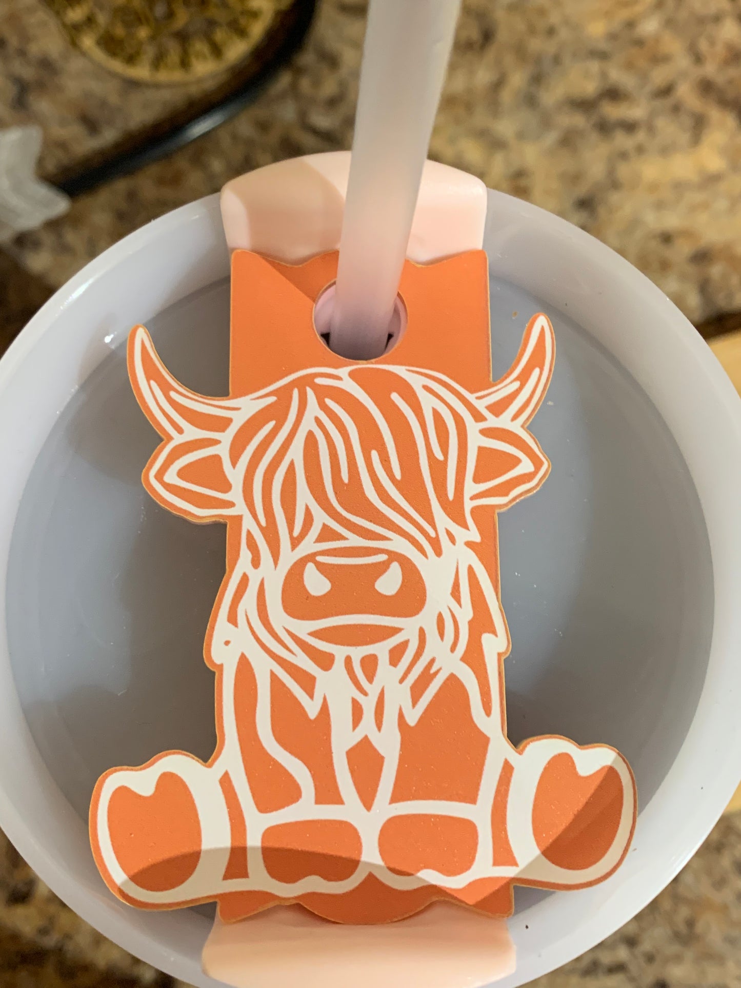 Highland Cow 40 oz tumbler topper (fits Stanley 40 oz)