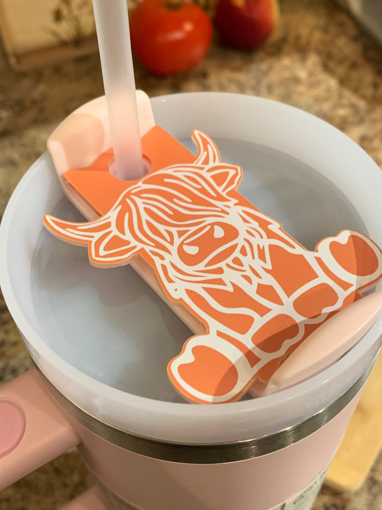 Highland Cow 40 oz tumbler topper (fits Stanley 40 oz)