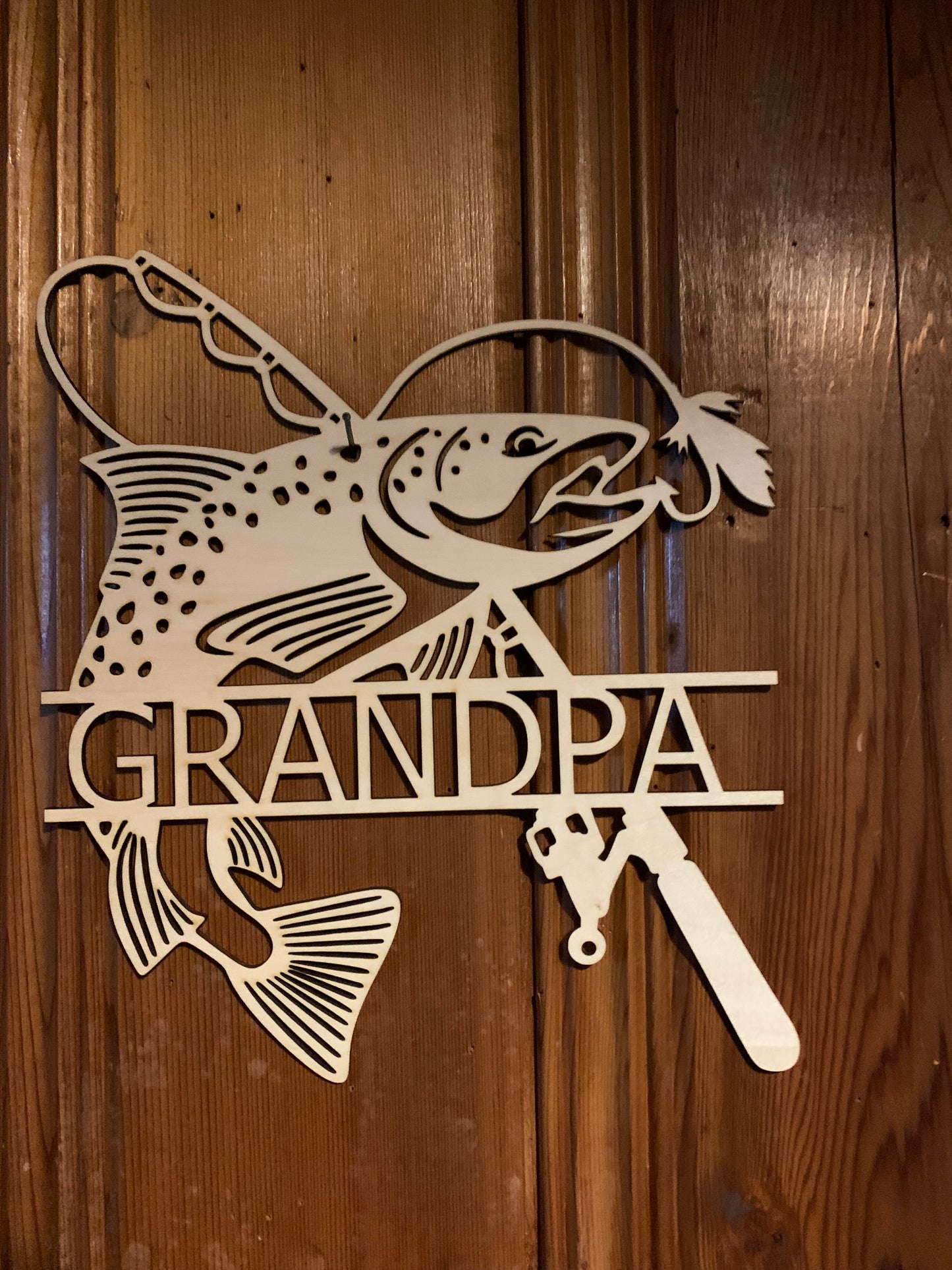 Fishing sign - Dad or Grandpa