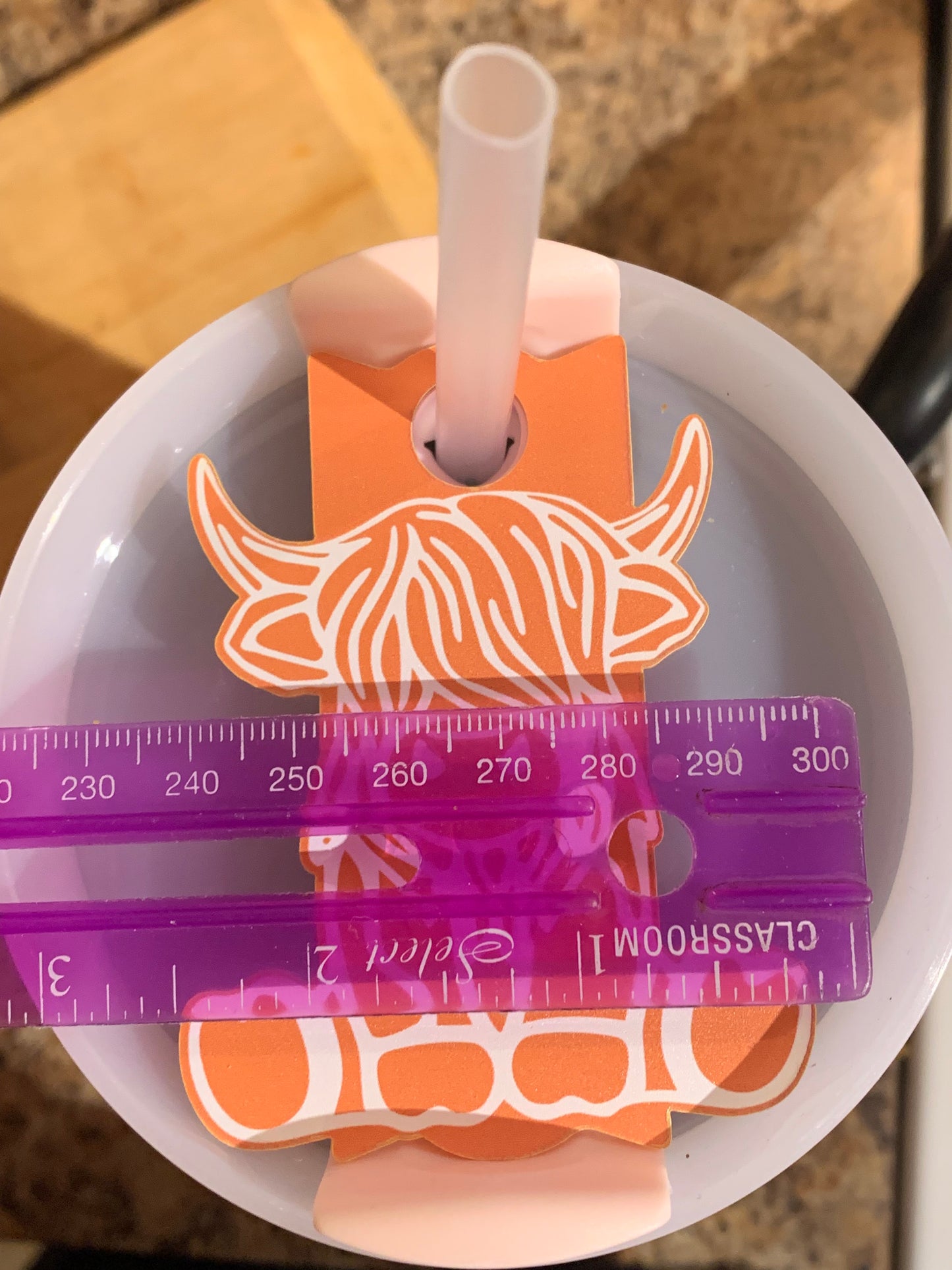 Highland Cow 40 oz tumbler topper (fits Stanley 40 oz)