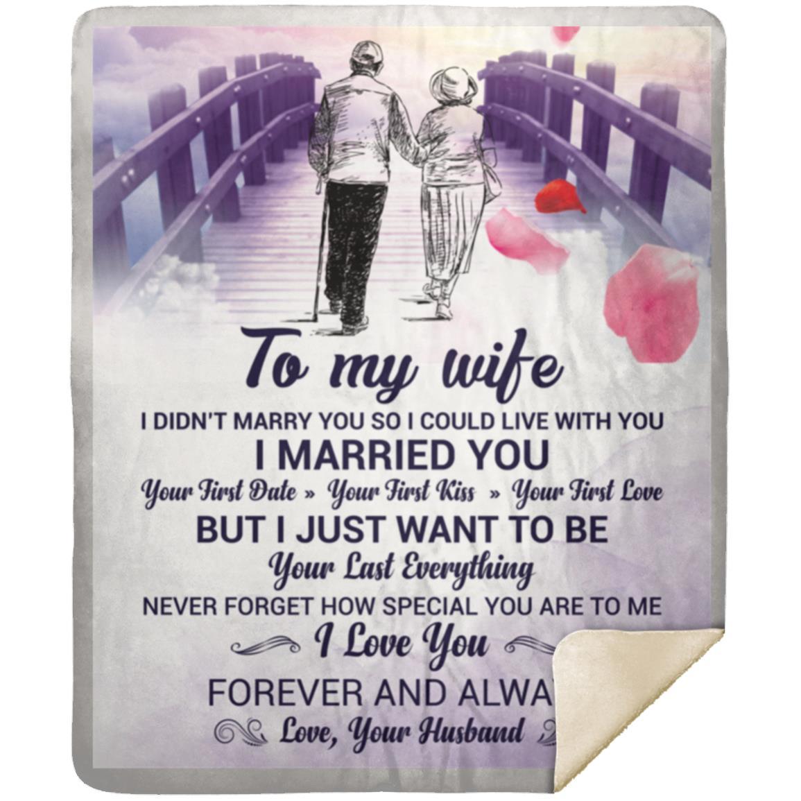 "To My Wife" Senior- Sherpa Blanket 50 X 60