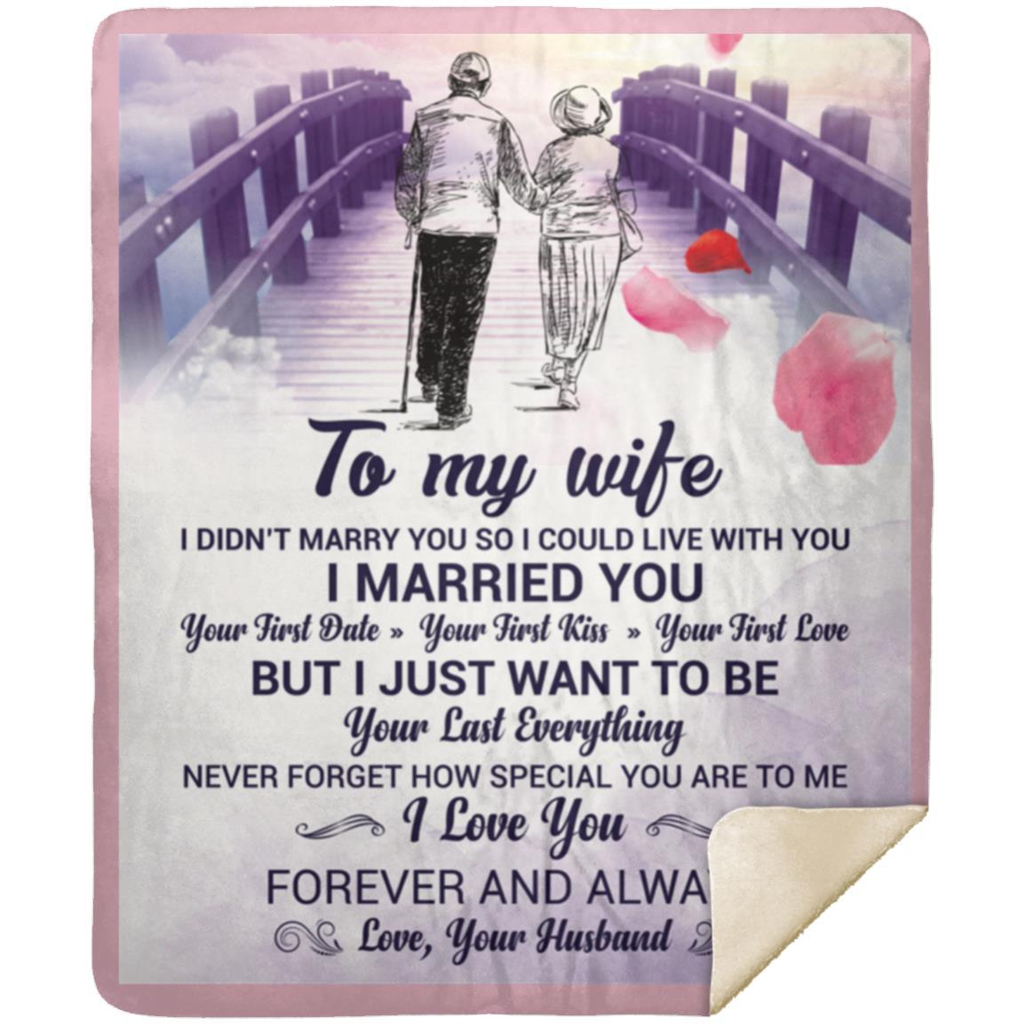 "To My Wife" Senior- Sherpa Blanket 50 X 60