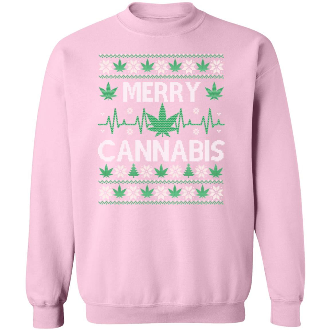 Merry Cannabis Ugly Sweatshirt