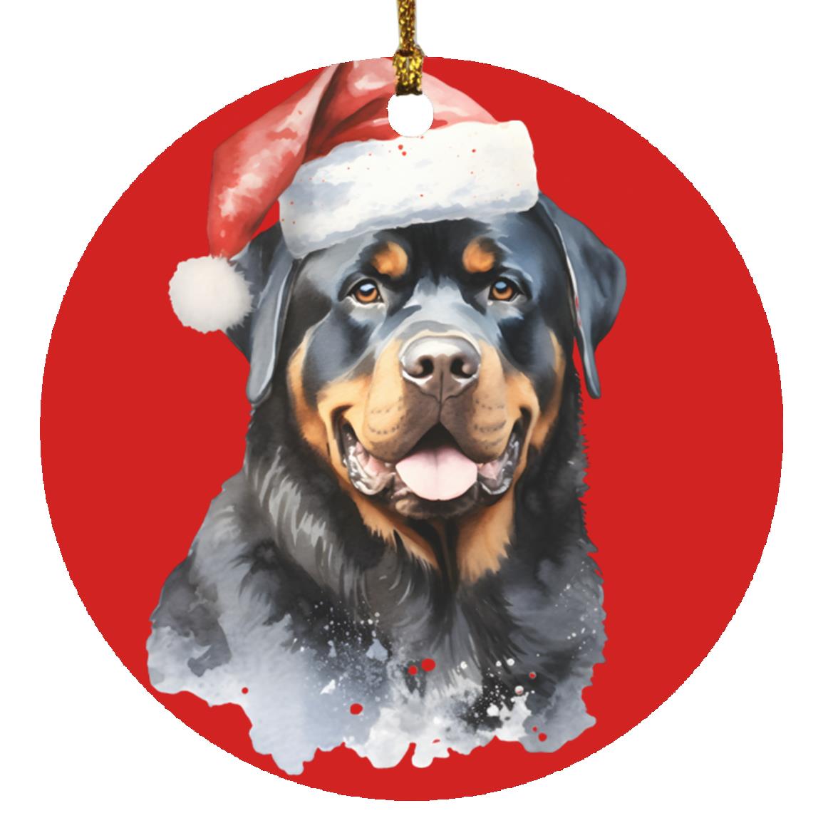 Rotweiler Circle Ornament