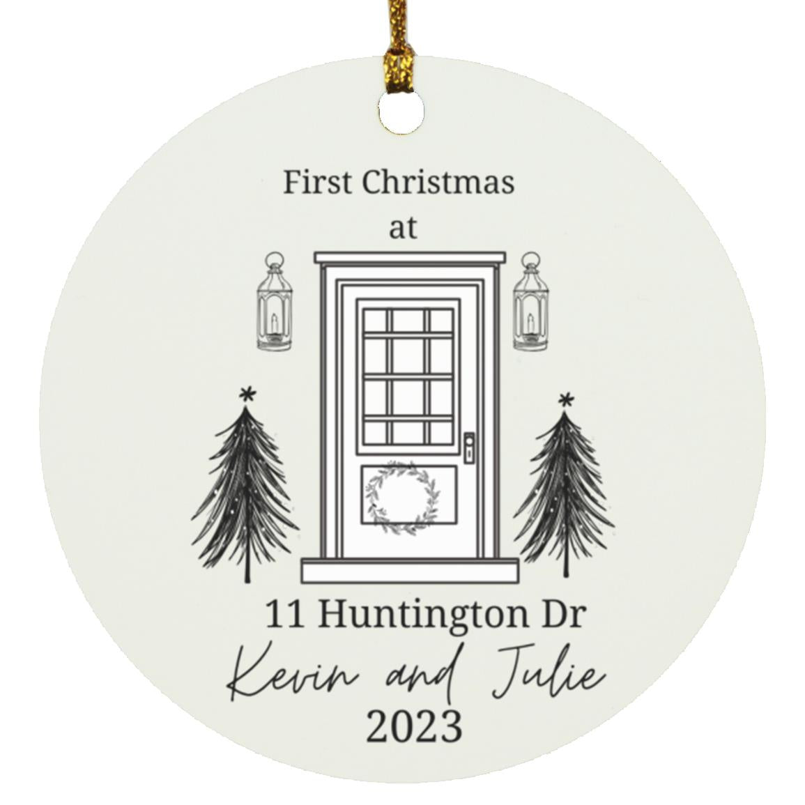 First Christmas in House Circle Ornament