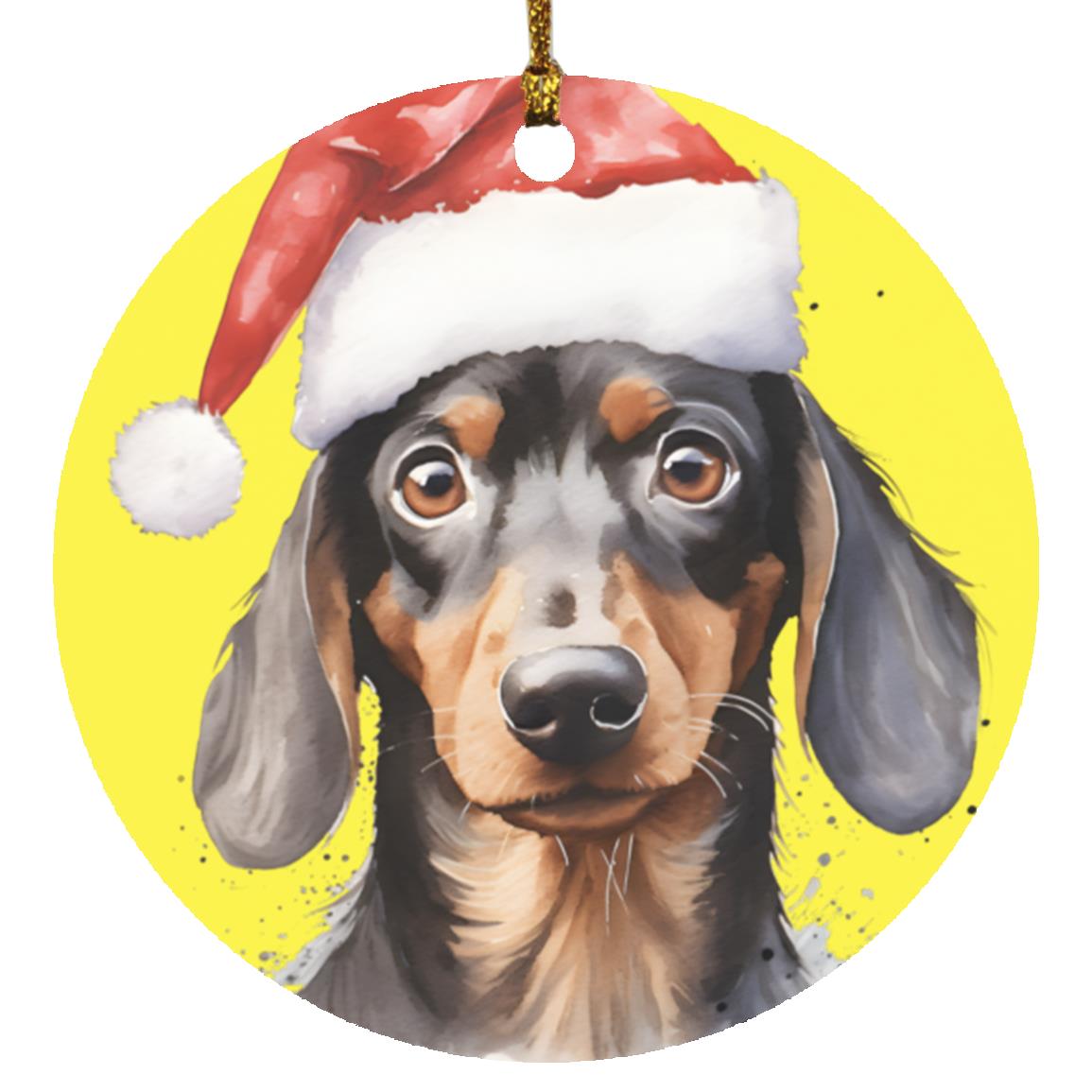 Dog 1 Circle Ornament