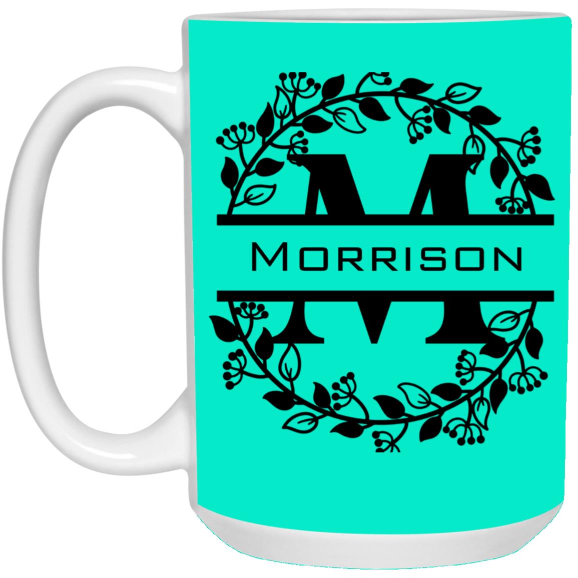 Morrison Monogram 15 oz. White Mug