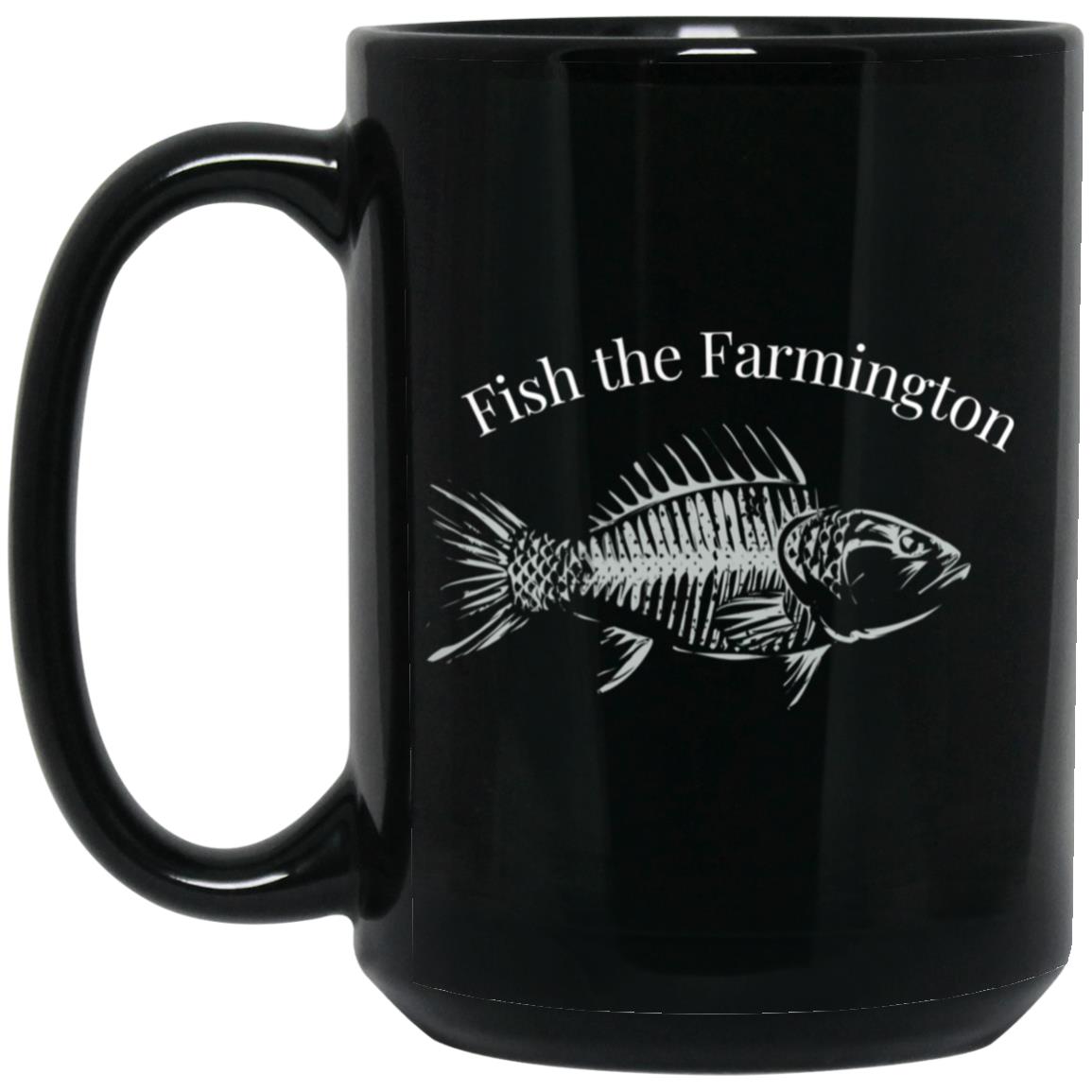Fish the Farmington BM15OZ 15 oz. Black Mug