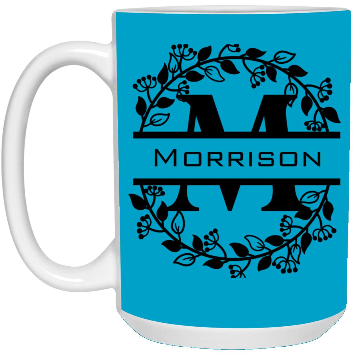 Morrison Monogram 15 oz. White Mug