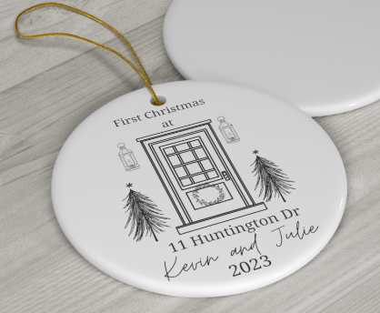 First Christmas in House Circle Ornament