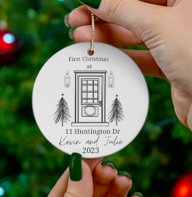 First Christmas in House Circle Ornament