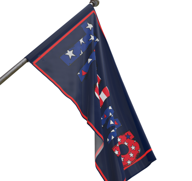 Trump Name Flag