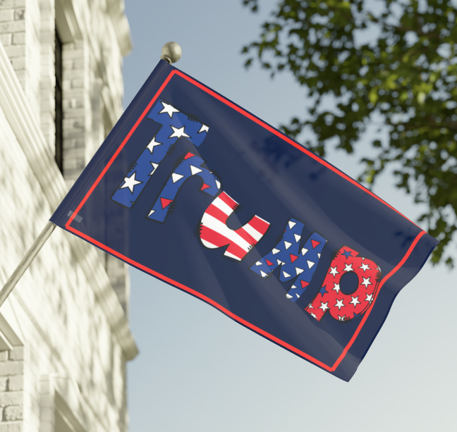 Trump Name Flag