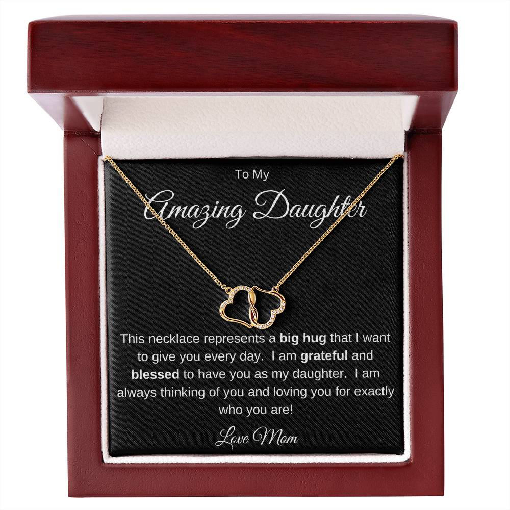 To My Amazing Daughter- Love Mom- Necklace