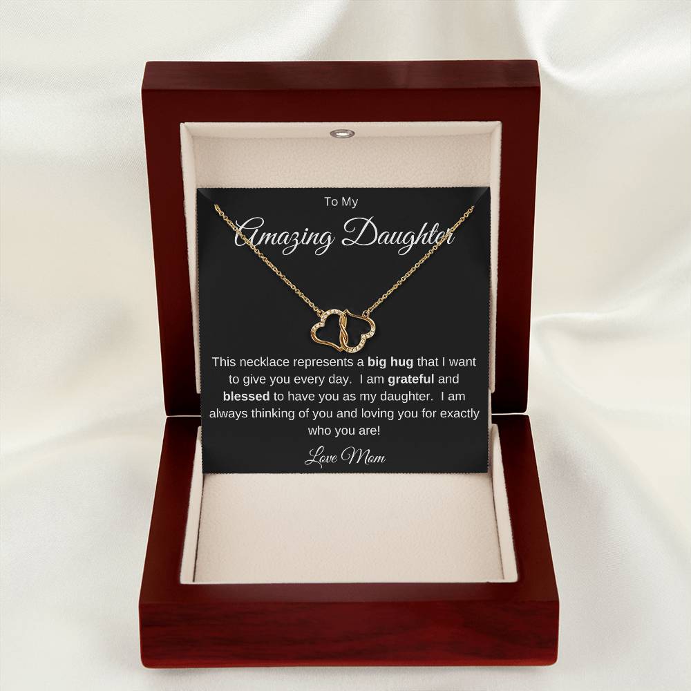 To My Amazing Daughter- Love Mom- Necklace