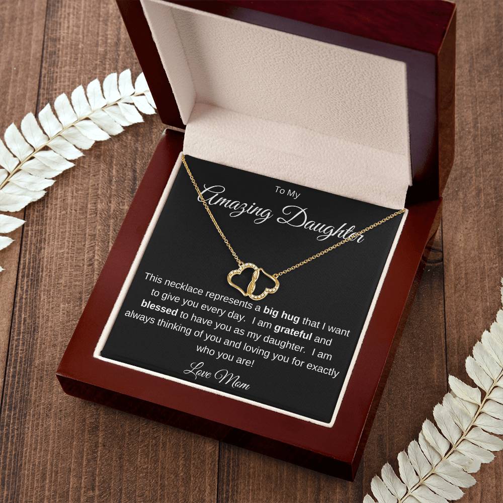 To My Amazing Daughter- Love Mom- Necklace