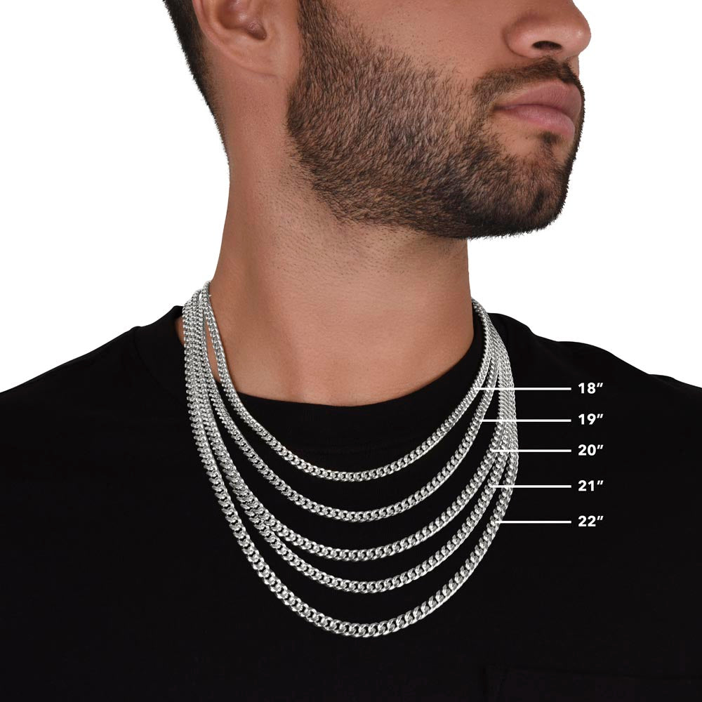 "To My Amazing Husband" Cuban Link Chain