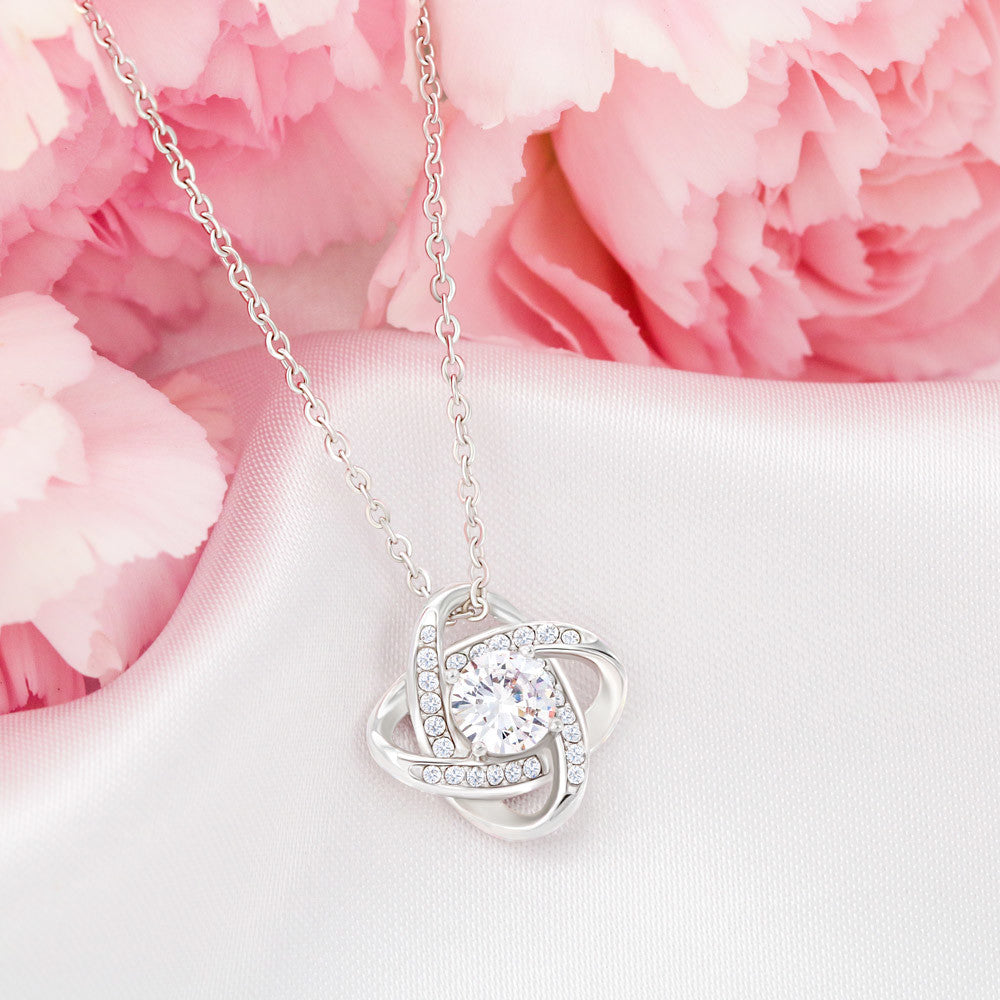 Gift for Daughter From Mom-Love Knot Necklace
