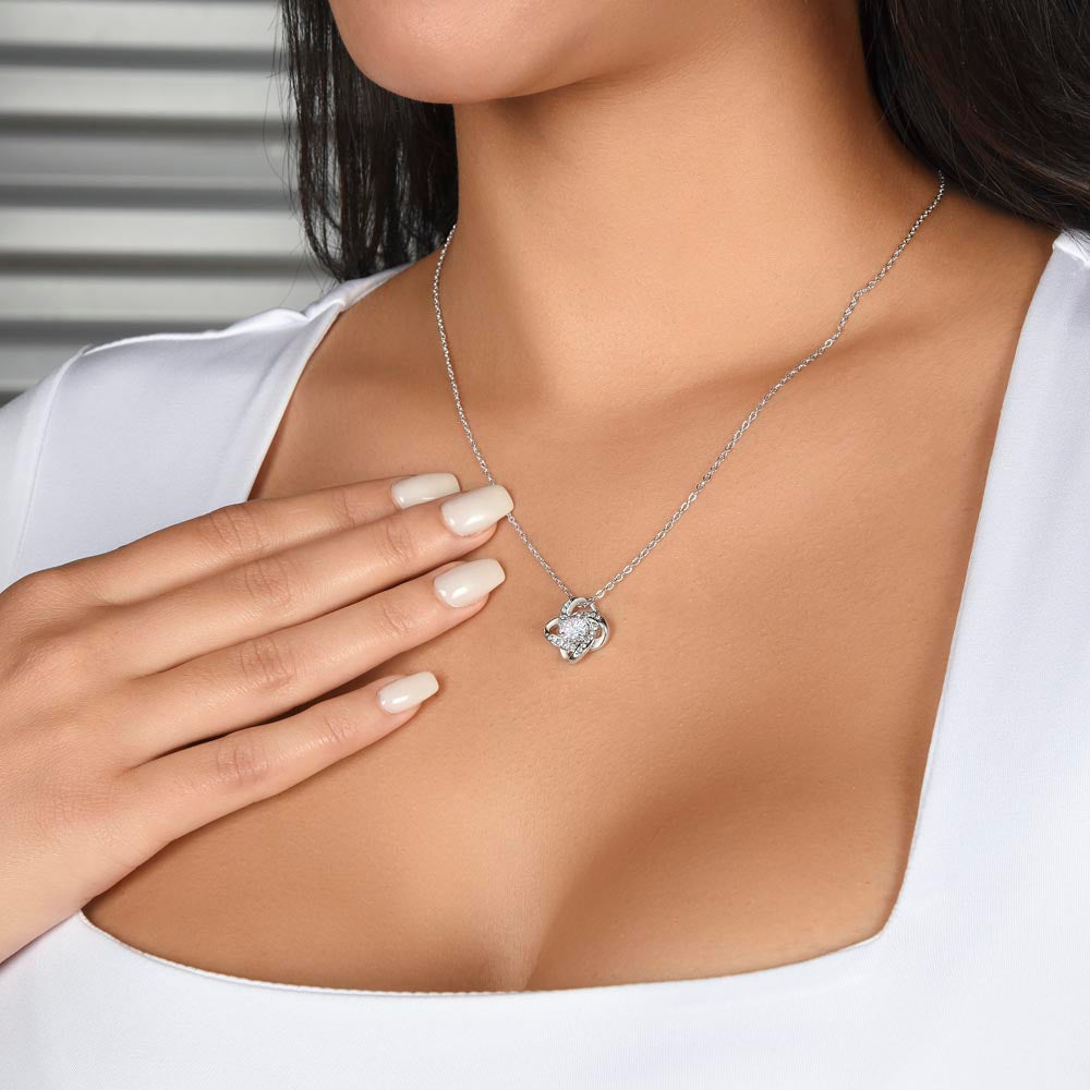 Gift for Daughter- Love Knot Necklace