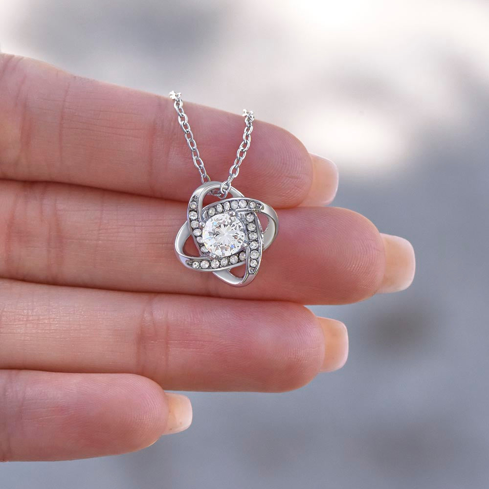 Necklace to Daughter From Dad -love knot