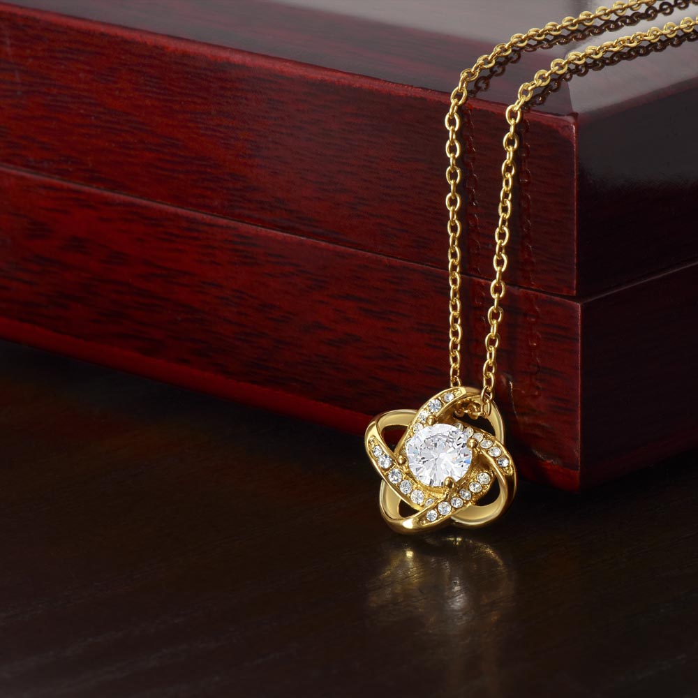Gift for Daughter From Mom-Love Knot Necklace
