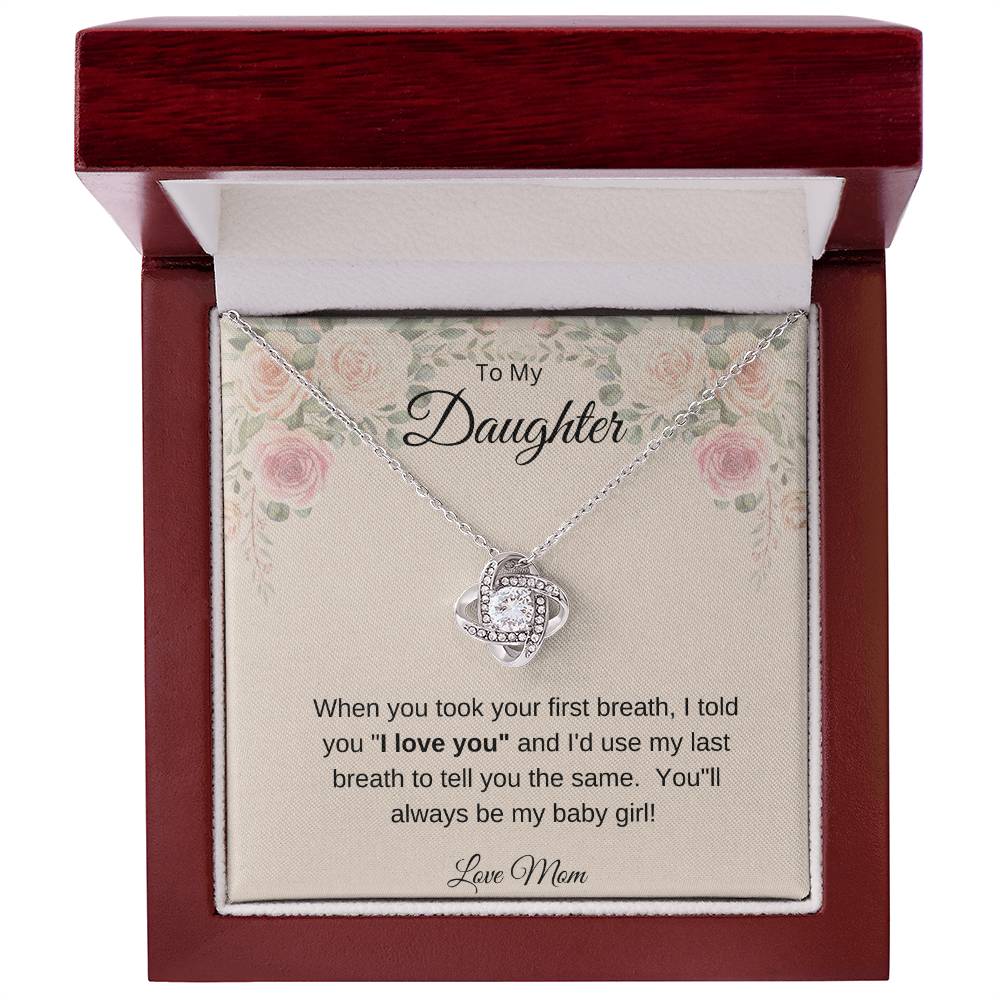 Gift for Daughter- Love Knot Necklace