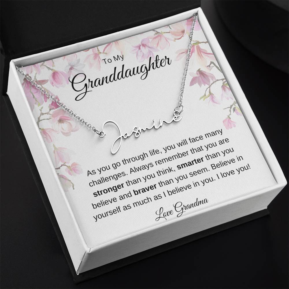 Granddaughter Name Necklace