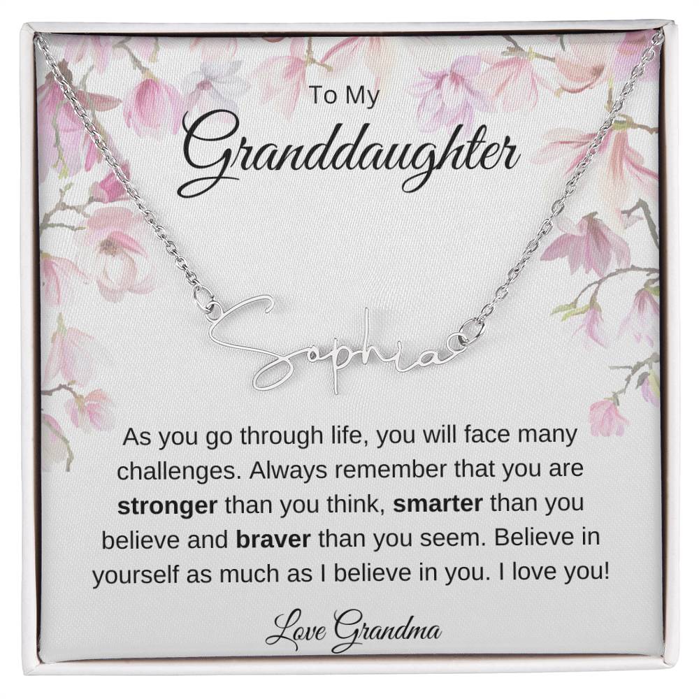 Granddaughter Name Necklace