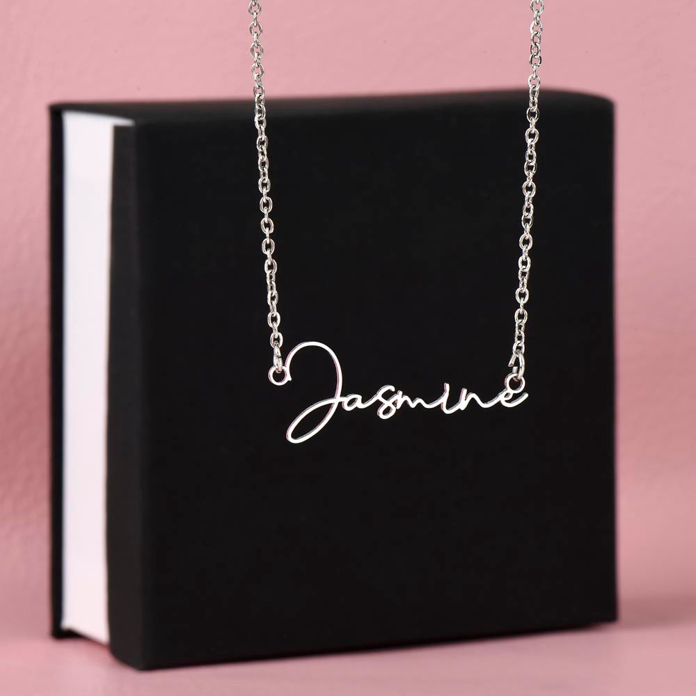 Gift for Daughter-Signature Name Necklace