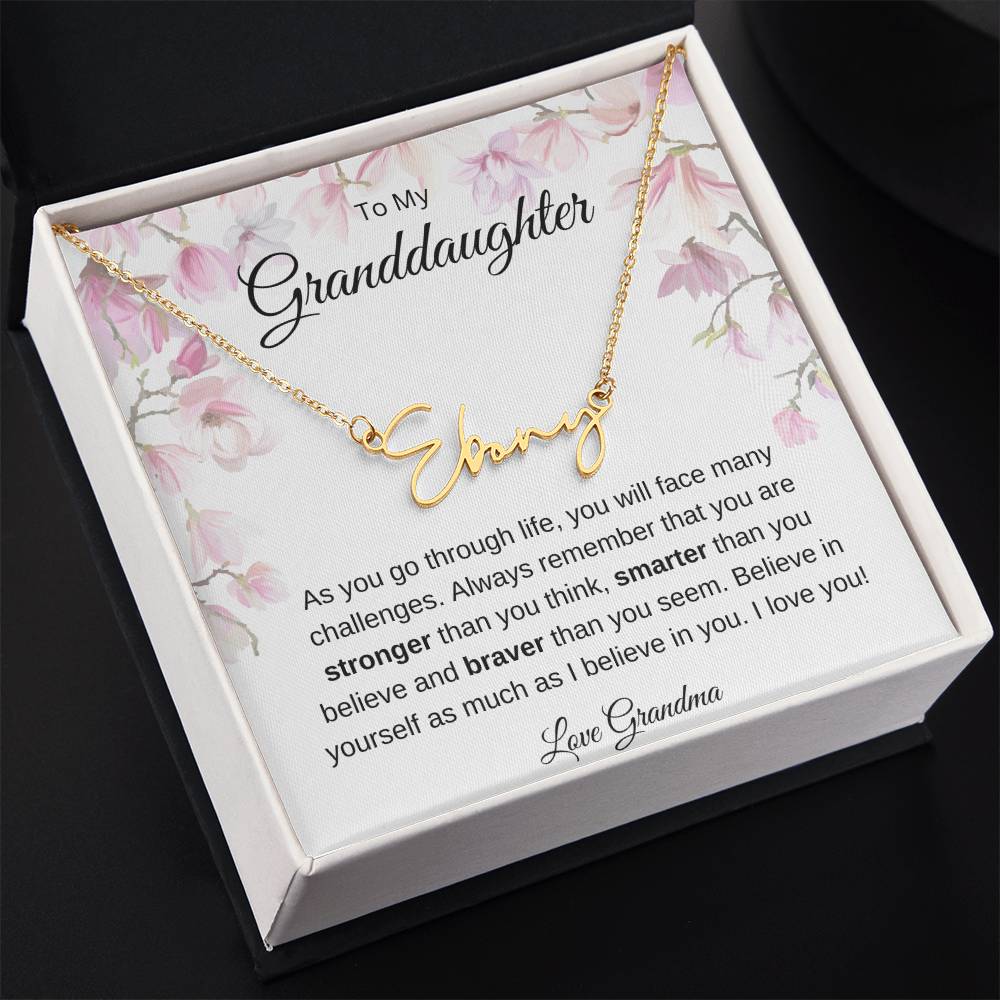 Granddaughter Name Necklace