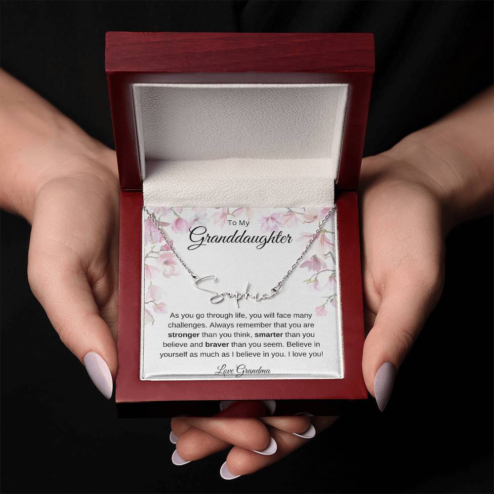 Granddaughter Name Necklace