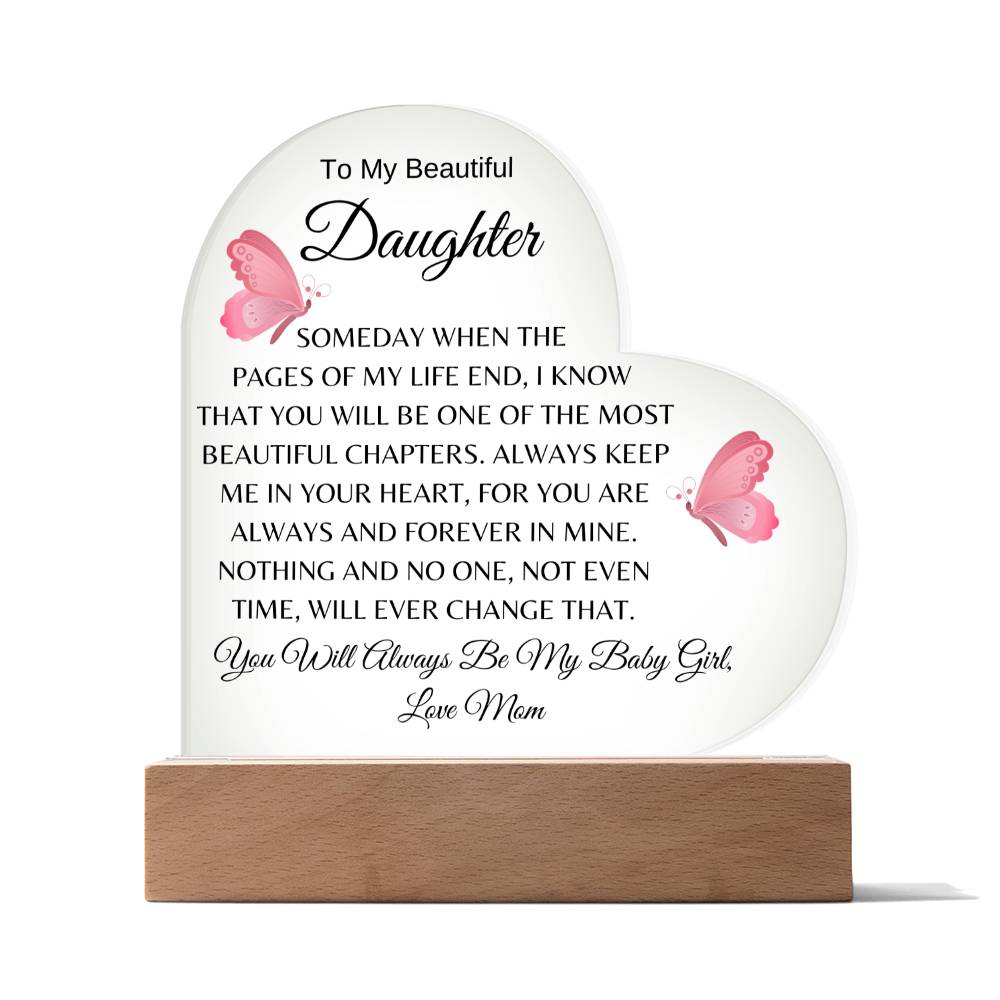 Daughter Heart Acrylic