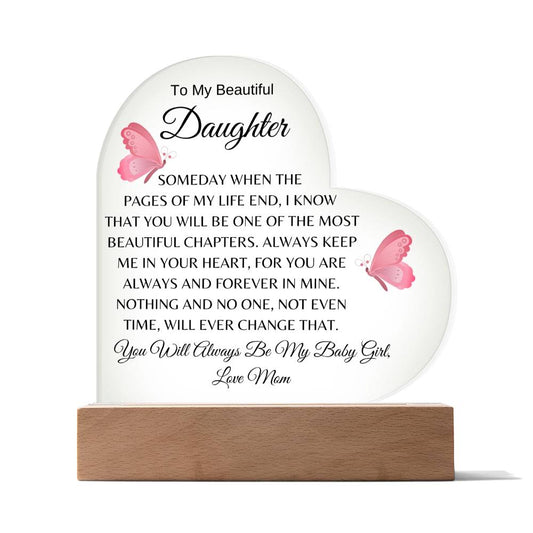 Daughter Heart Acrylic