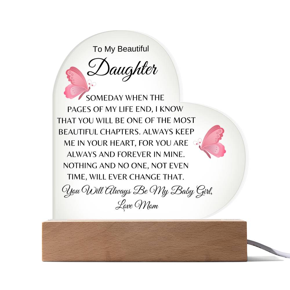 Daughter Heart Acrylic