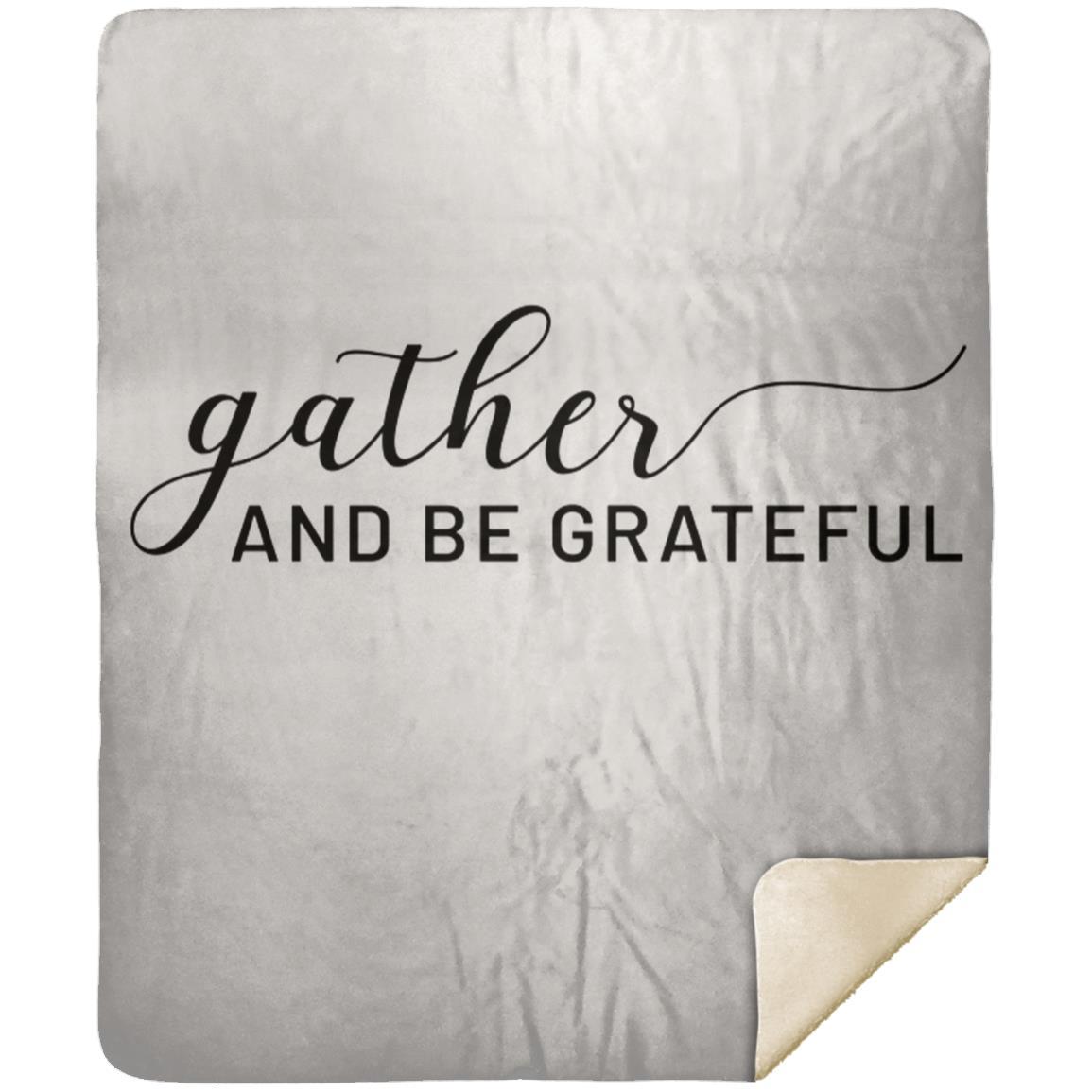 gather and-01 MSHM Premium Mink Sherpa Blanket 50x60