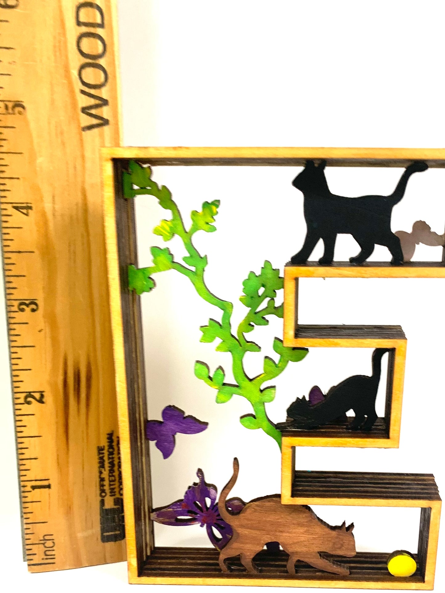 Dog Mom wooden Keychain
