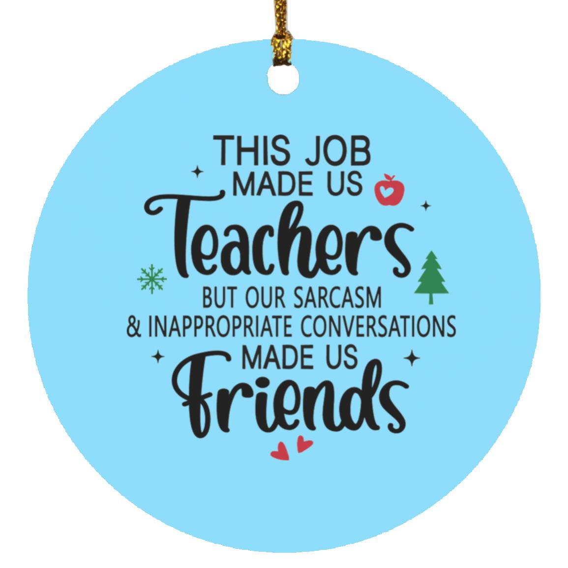 TEACHER  Circle Ornament
