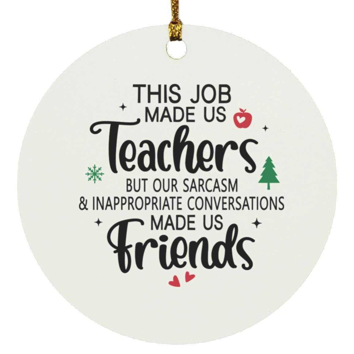 TEACHER  Circle Ornament