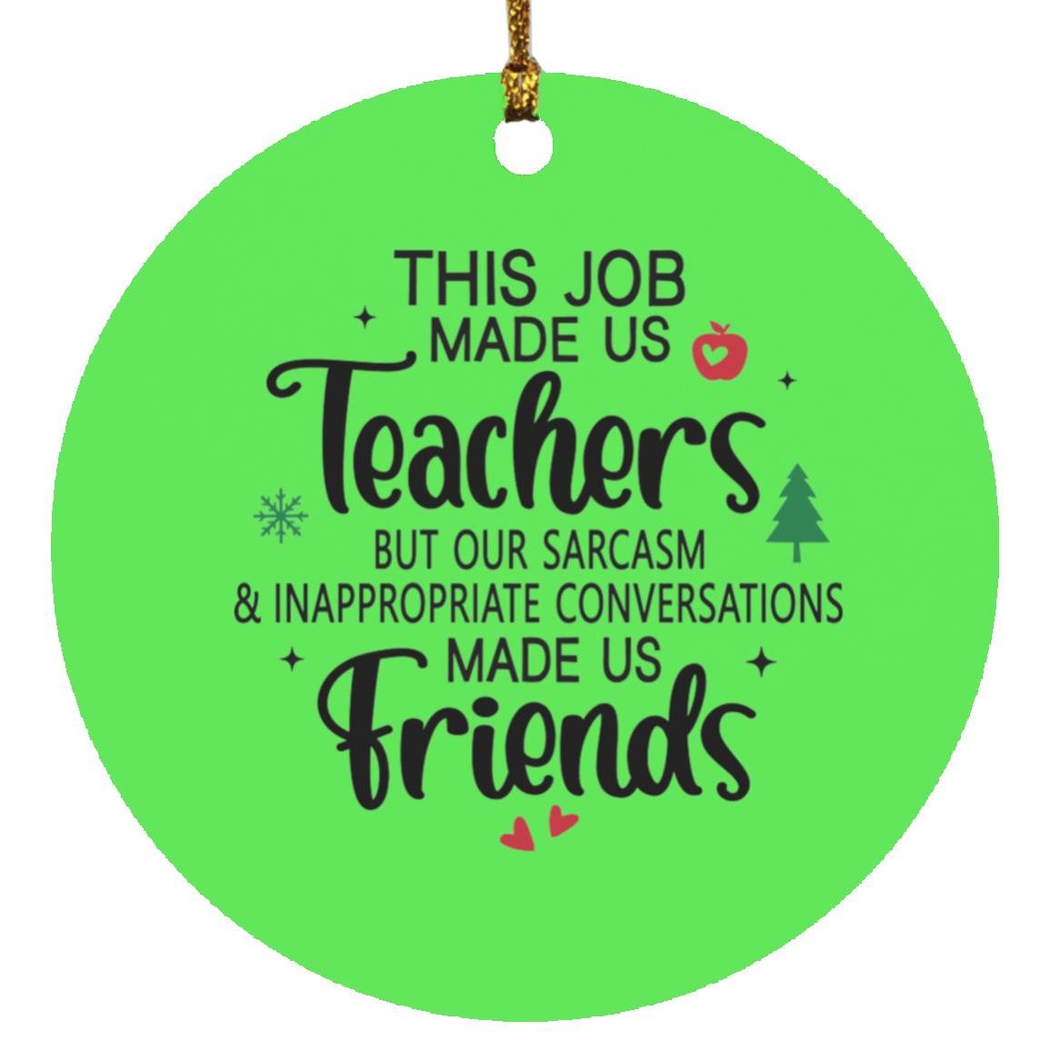 TEACHER  Circle Ornament