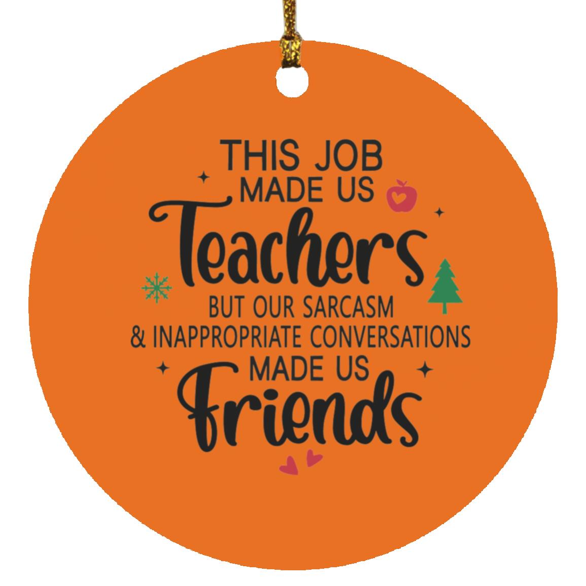 TEACHER  Circle Ornament