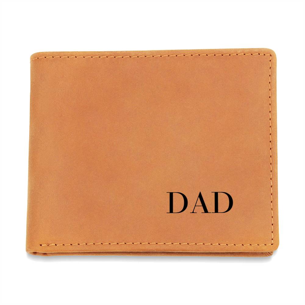 Dad Leather Wallet - gift for Dad