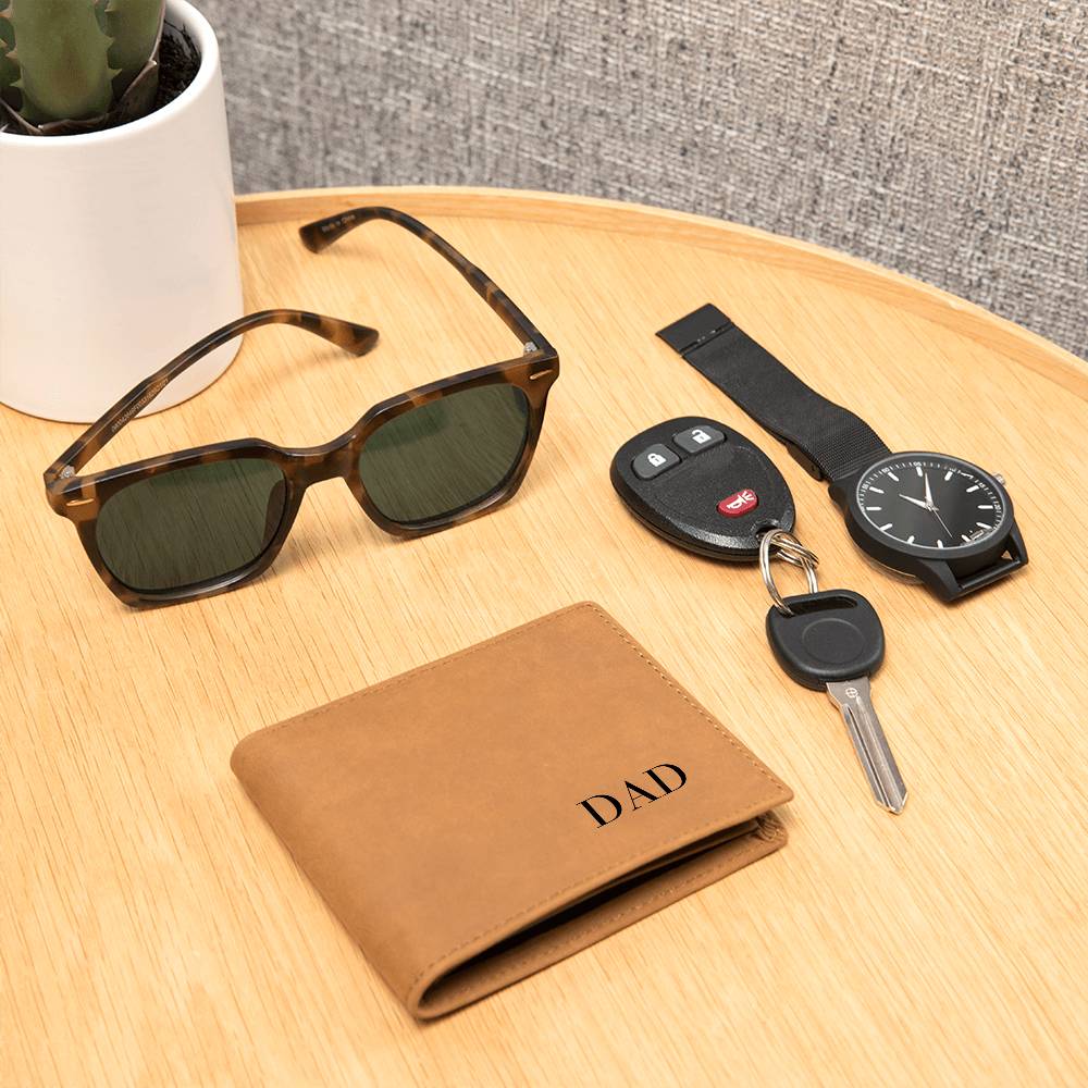 Dad Leather Wallet - gift for Dad