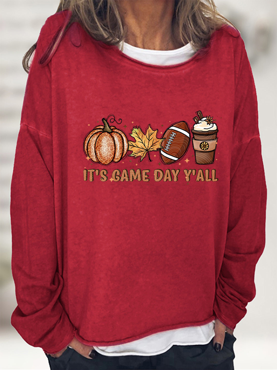 IT'S GAME DAY Y'ALL Graphic Sweatshirt