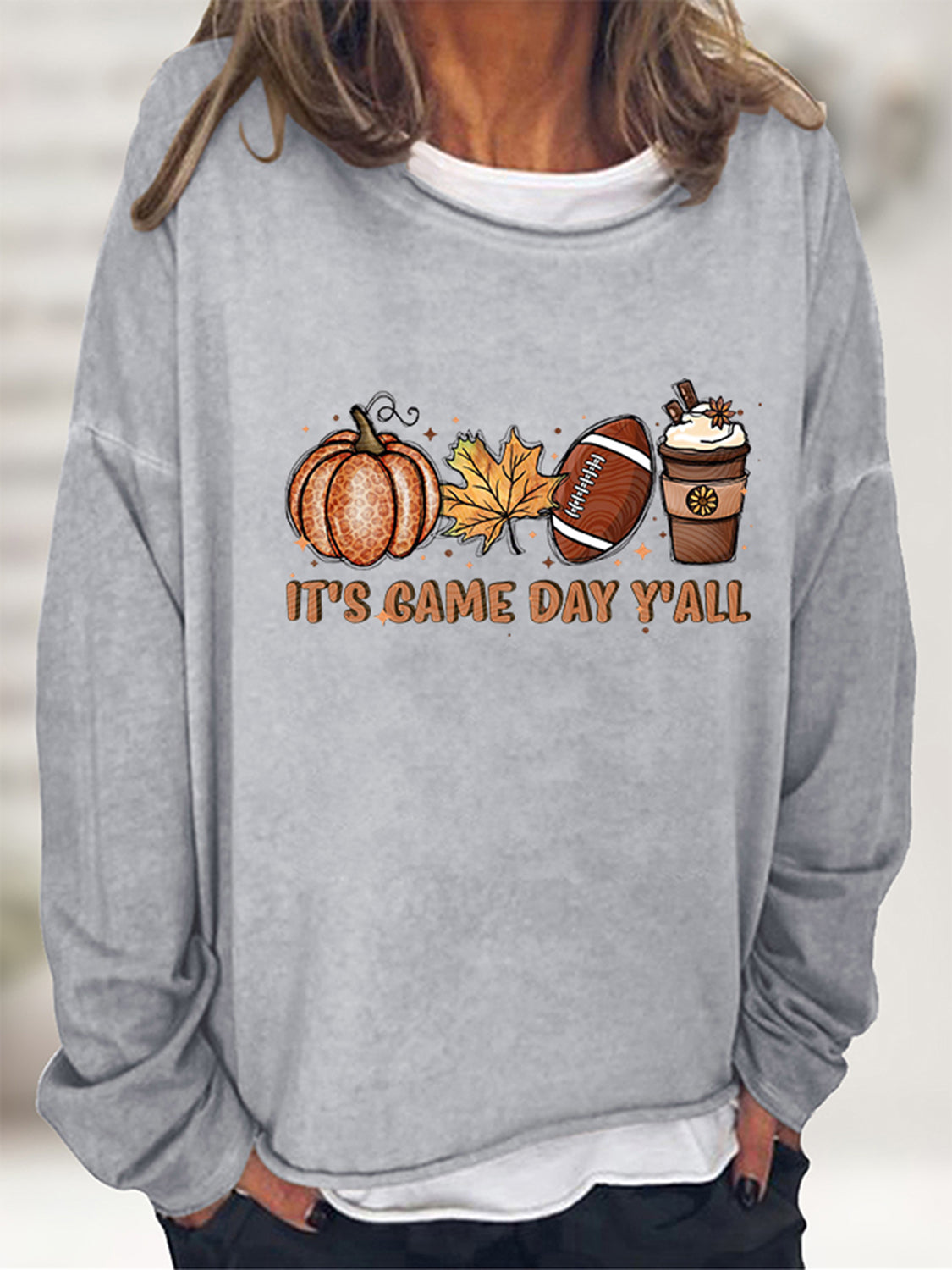 IT'S GAME DAY Y'ALL Graphic Sweatshirt